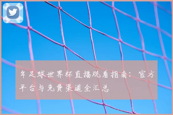 年足球世界杯直播观看指南：官方平台与免费渠道全汇总